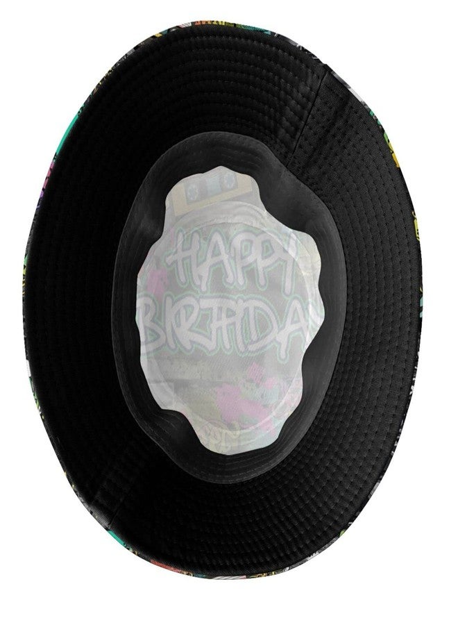 ASYG Graffiti Birthday 80s 90s Bucket Hat Packable Fishing Sun Cap Summer Fisherman Hats for Women Men - Image 5